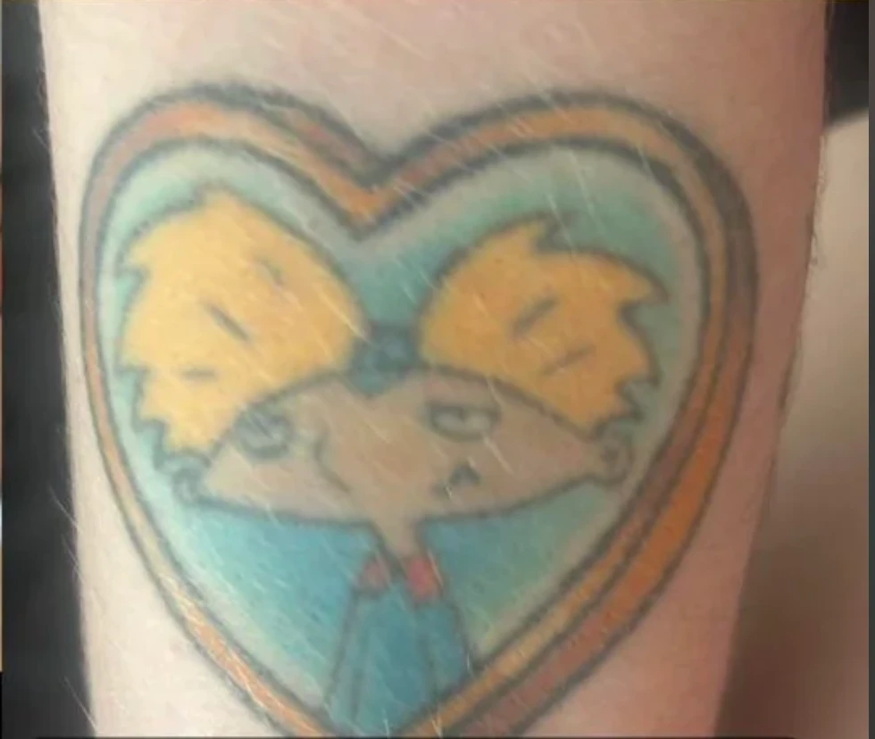 Blue And Yellow tattoo after 2 sessions