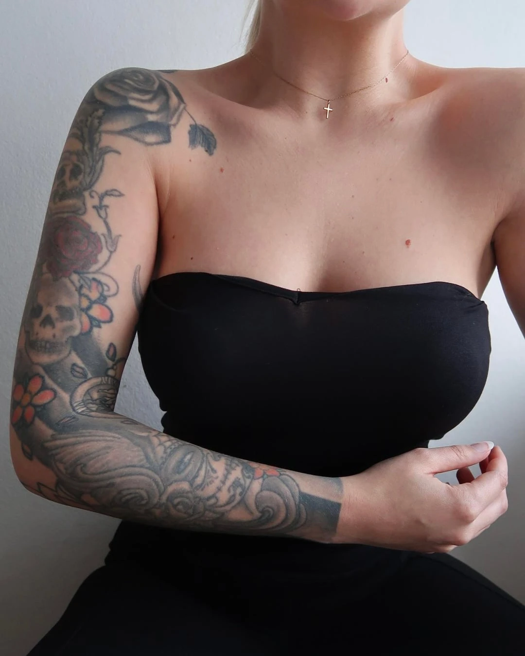 black tattoo before laser removal