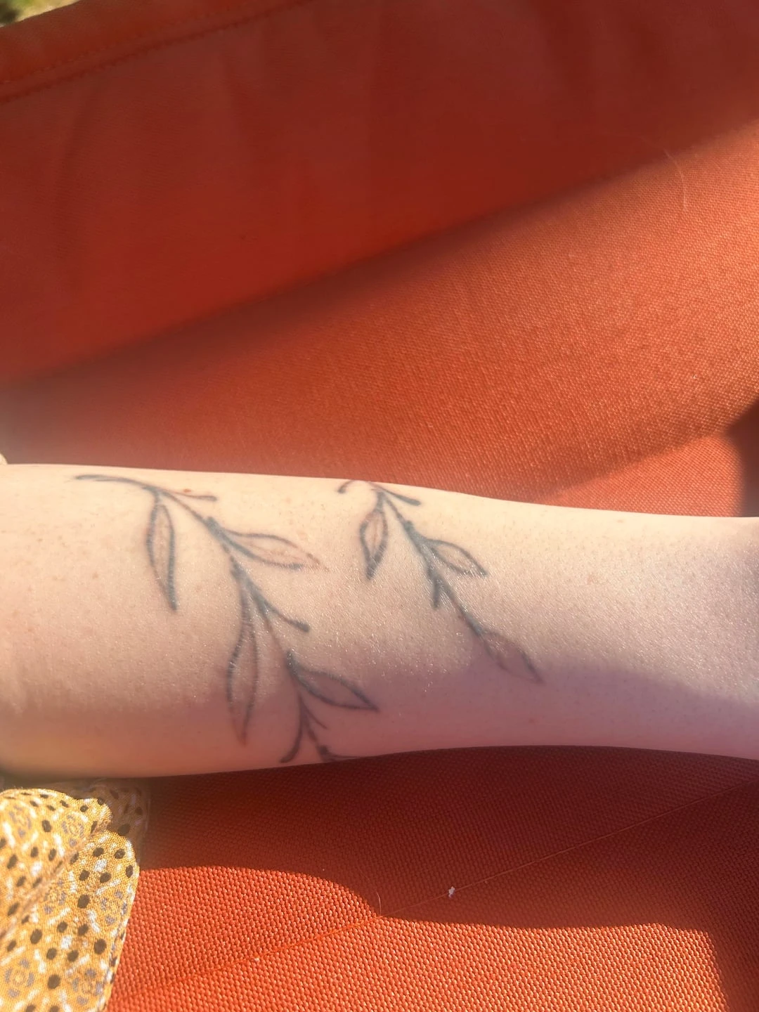 White And Black tattoo after 3 sessions