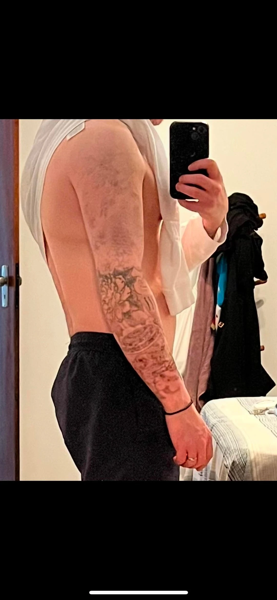 black tattoo after 13 sessions