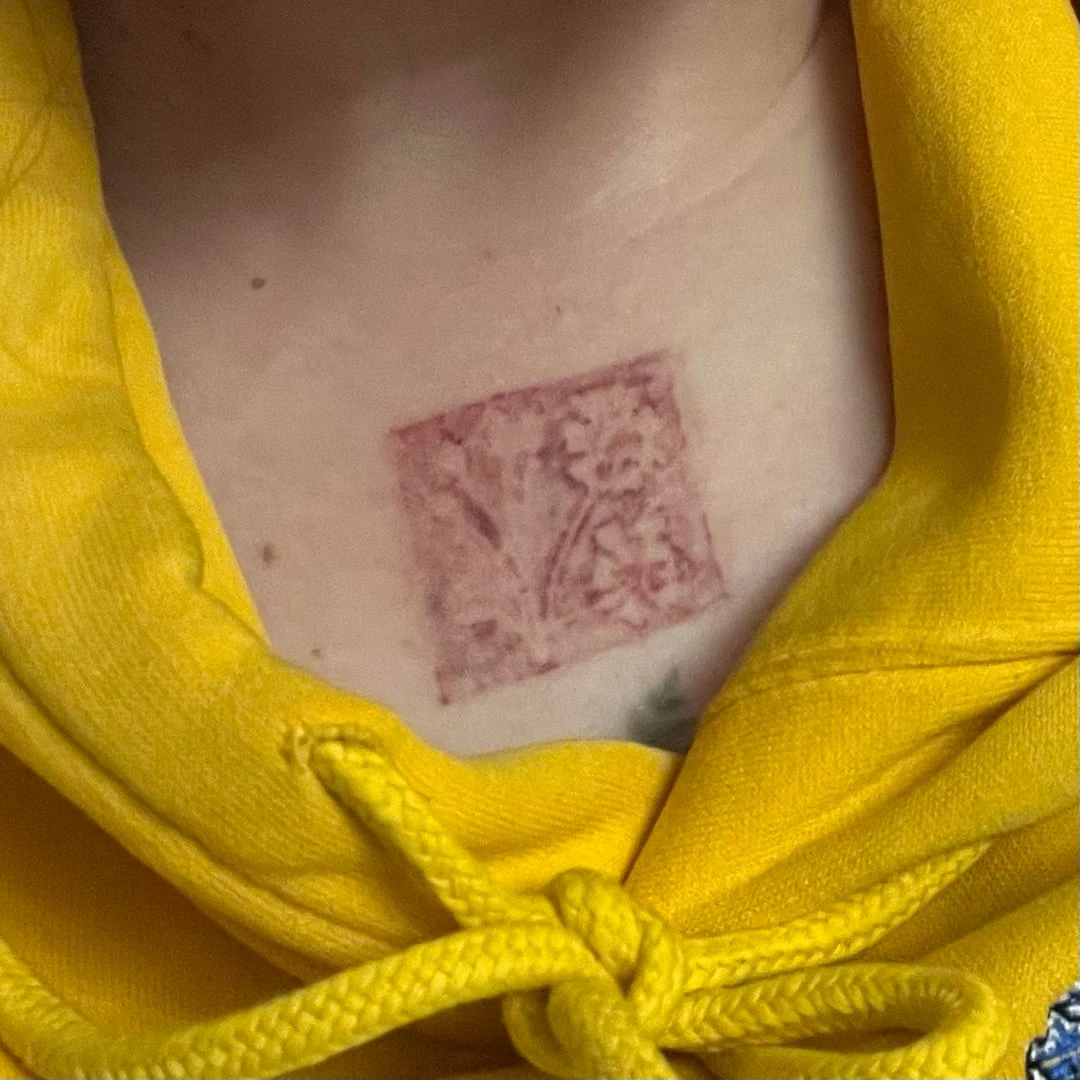 black tattoo after 1 sessions