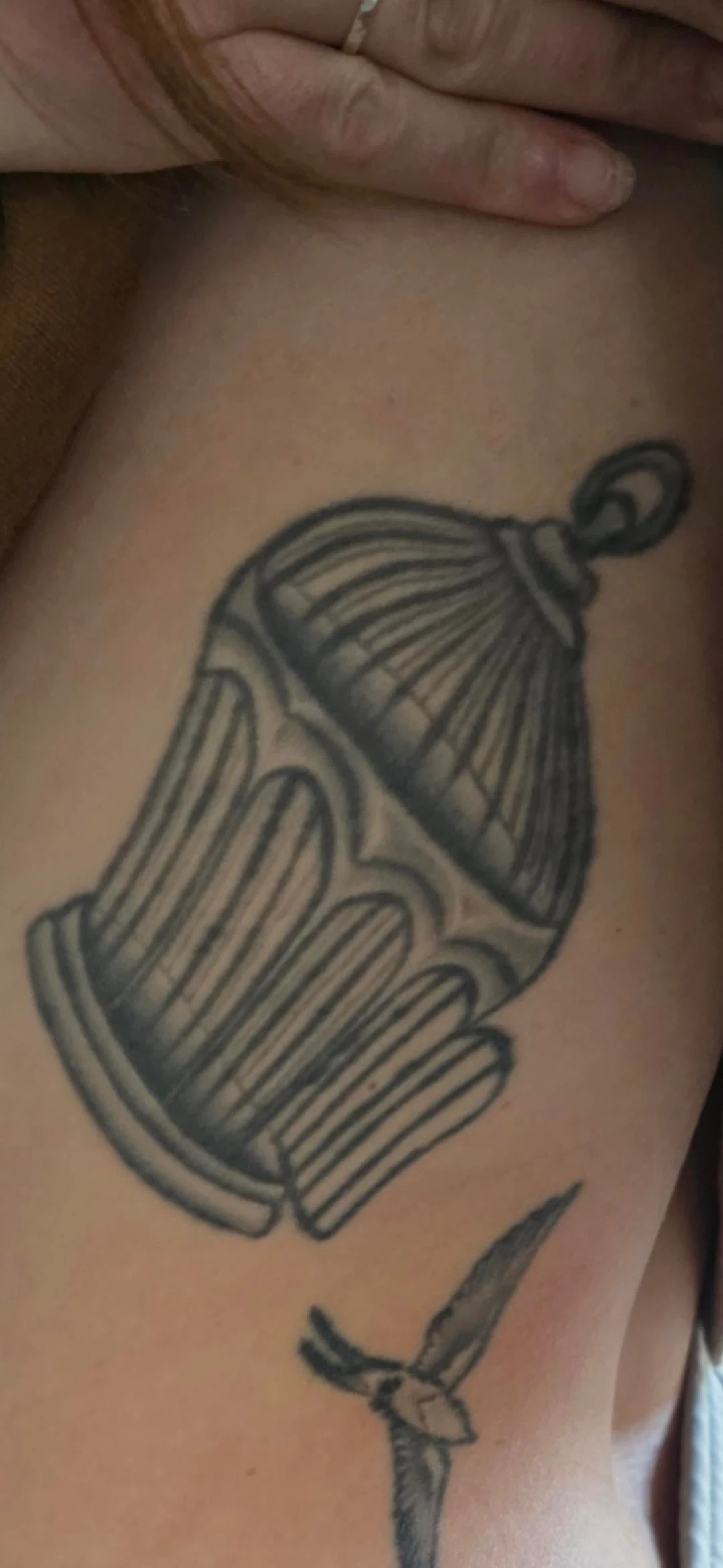 black tattoo before laser removal